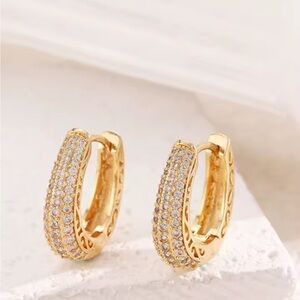 Elegant Gold Hoop Earrings $10